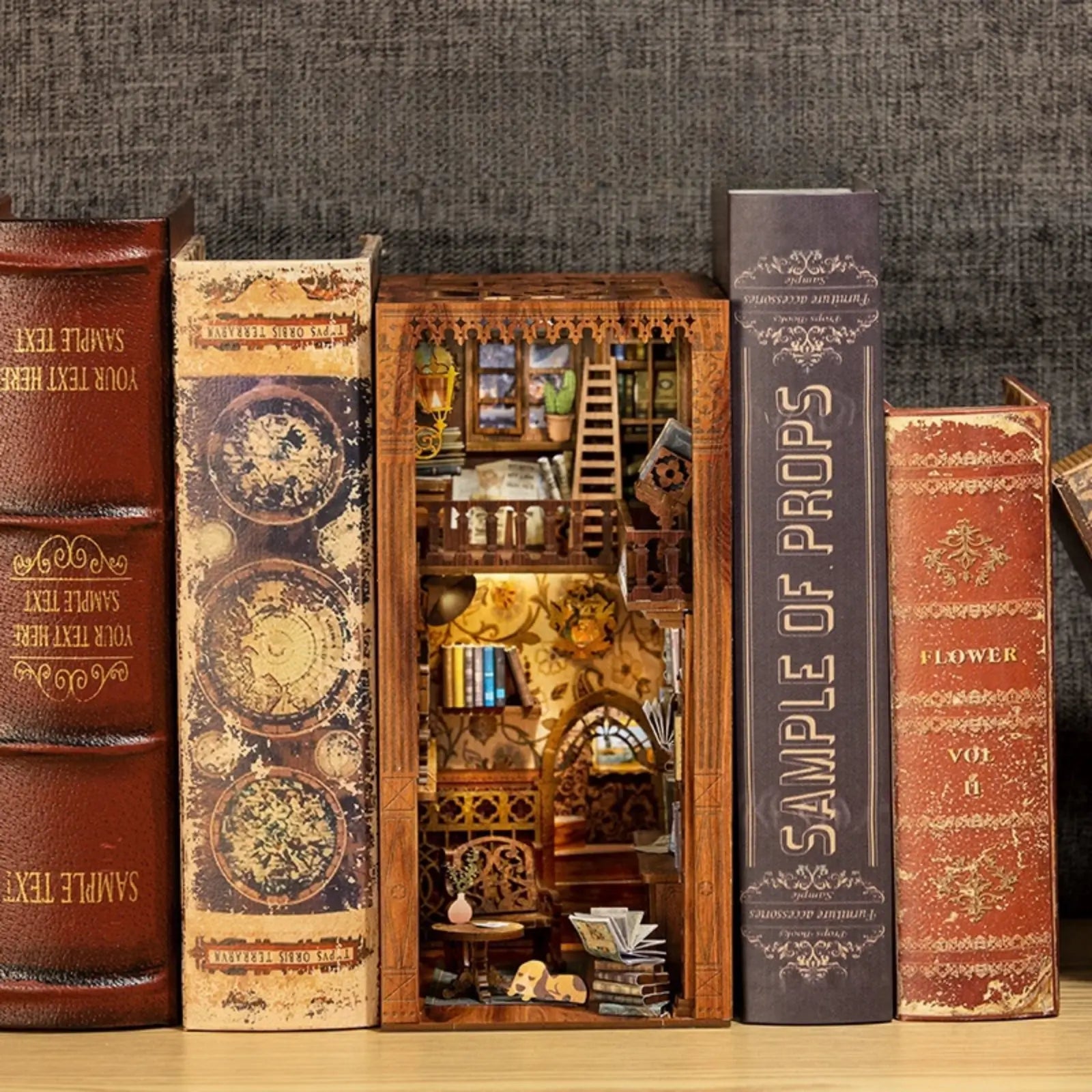 Exquisite interior decorations of the Eternal Bookstore, showcasing craftsmanship and artistic touch