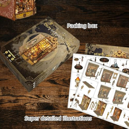 De mysterieuze stad traceren DIY BOOK NOOK